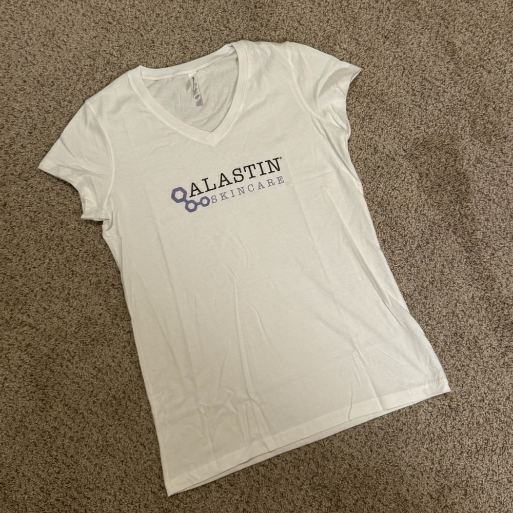 Alastin Skincare Exclusive Promo V-Neck Event Release Med Spa Esthetician Shirt